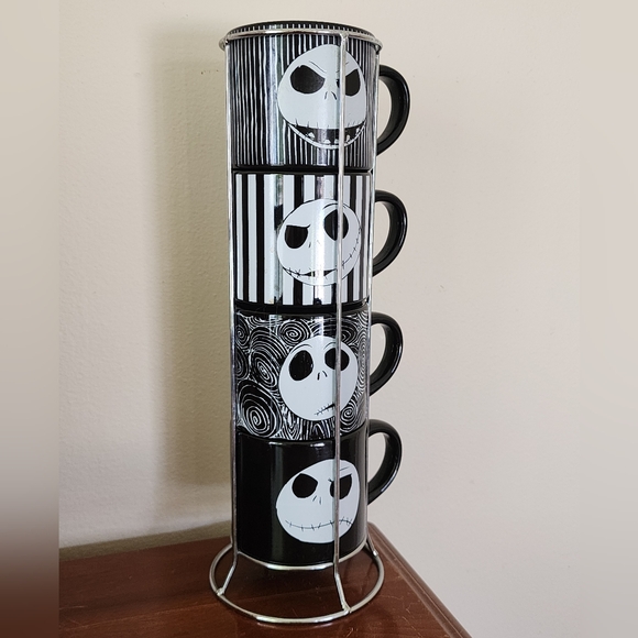 Disney Black and White Nightmare Before Christmas Mugs - Picture 2 of 4